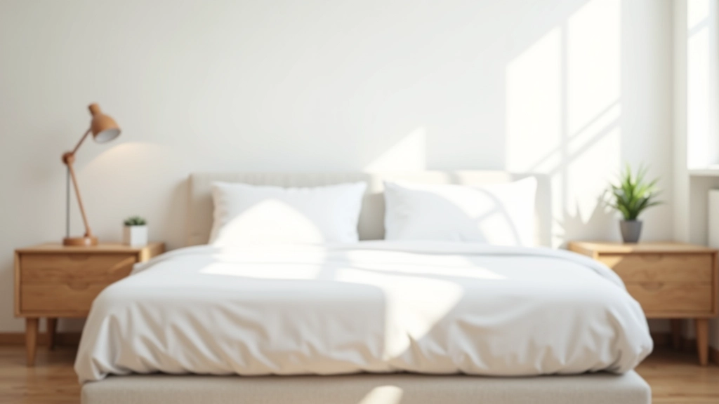 Spotless bedroom with fresh white bedding and dust-free surfaces