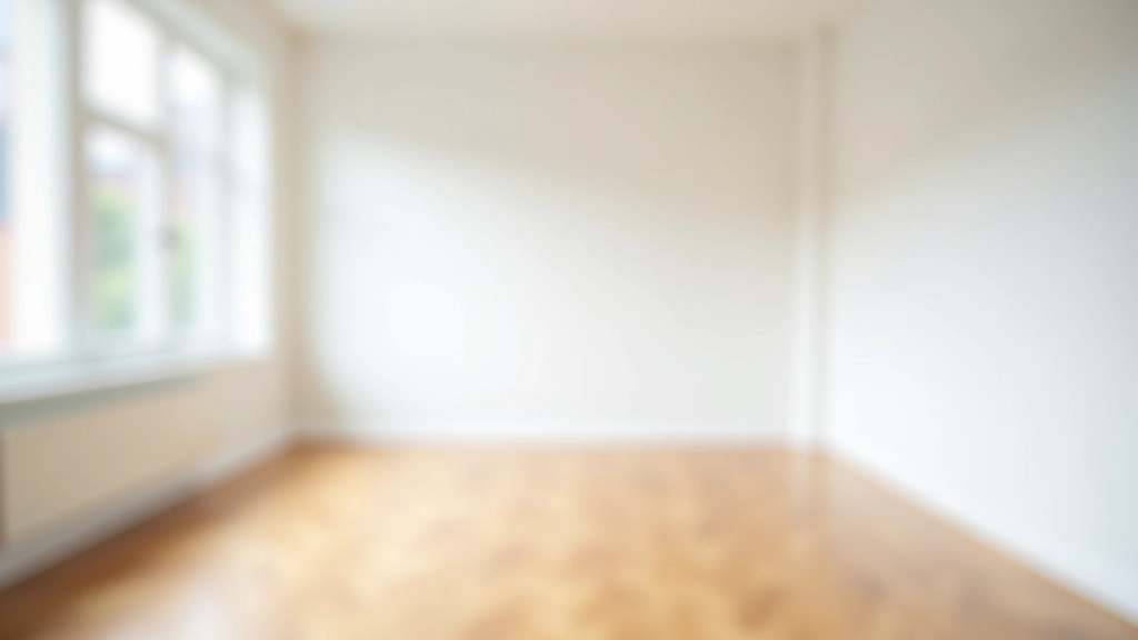 Empty apartment with clean floors and fresh white walls ready for new residents