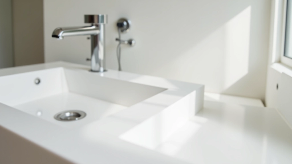 Bathroom with toiletries organized inside cabinet and clear countertop space