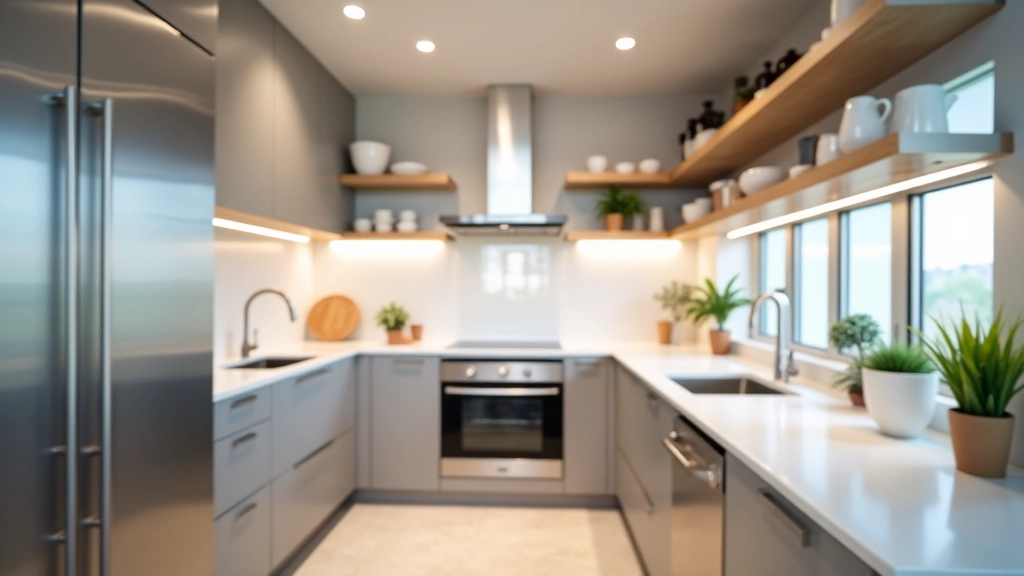 Gleaming kitchen with polished appliances and spotless counters